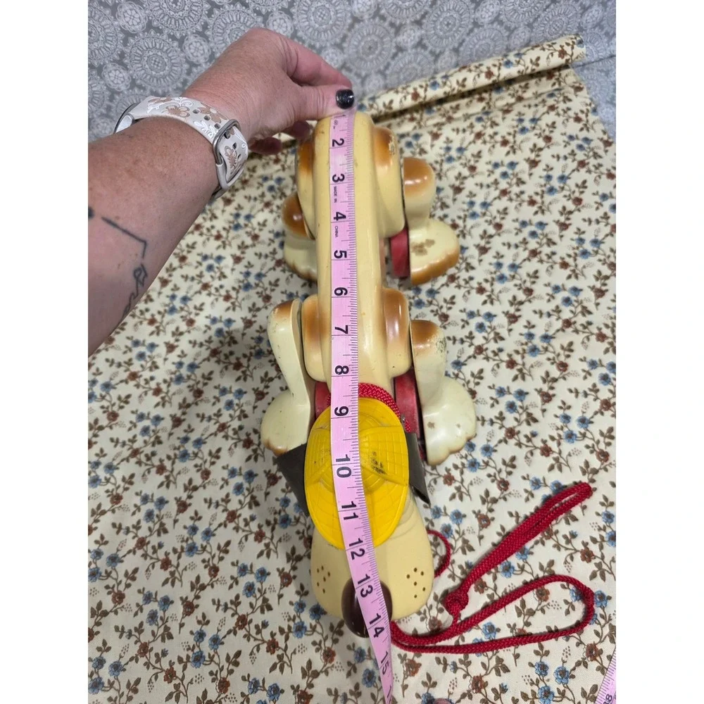 1974 Vintage Hasbro Dog Pull‎ Toy Lots Of Flaws kids leash play 70s puppy animal